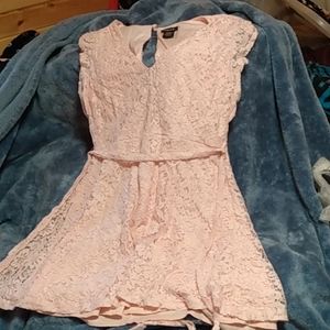 Pink lace dress, size large, Rue 21 brand